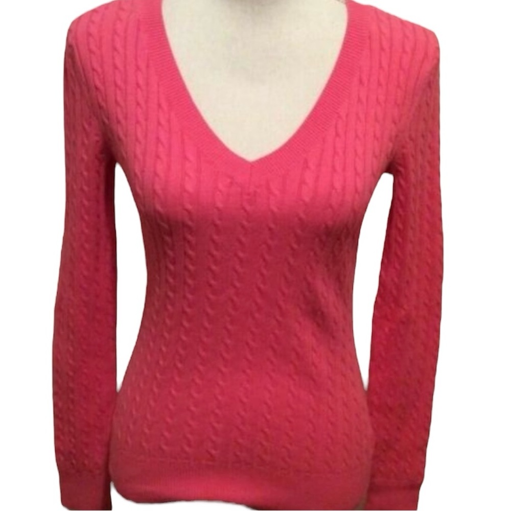 Lilly Pulitzer XS V-neck cable knit sweater